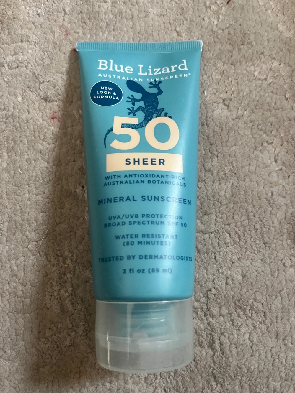 Blue Lizard Sheer Mineral SPF 50 Sunscreen Lotion